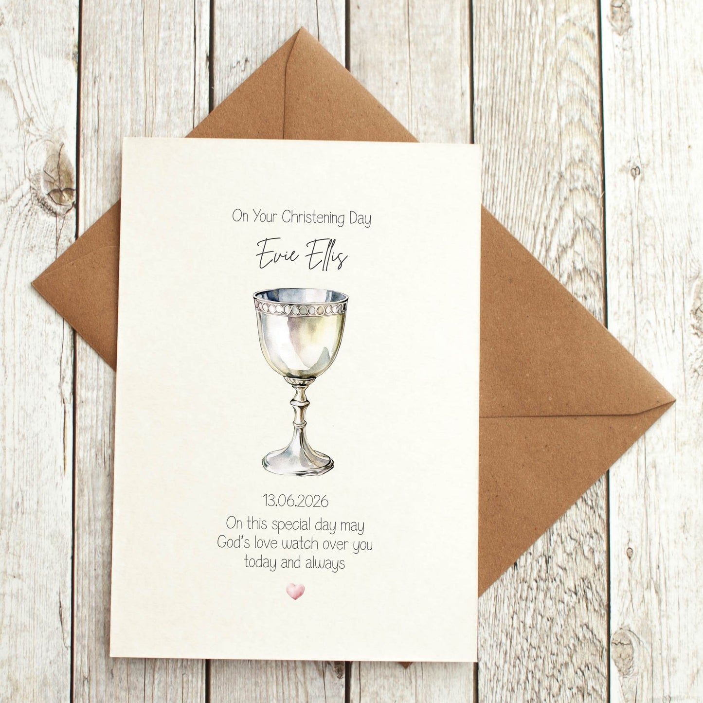 Personalised Christening Card for Girl or Boy