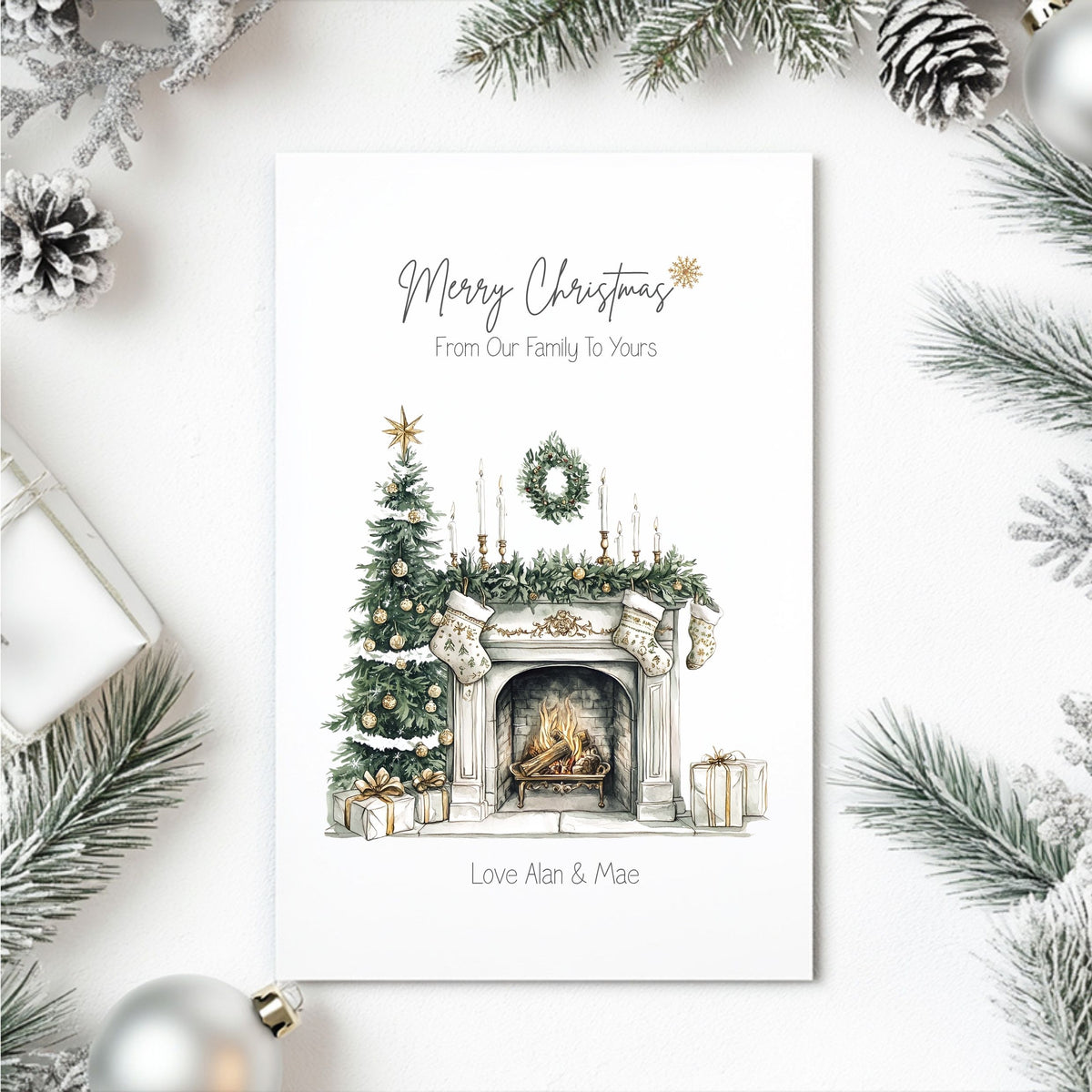Personalised Family Christmas Card