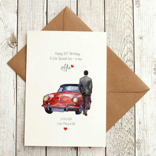 30th & 40th Birthday Card for Him - Any Name & Relation