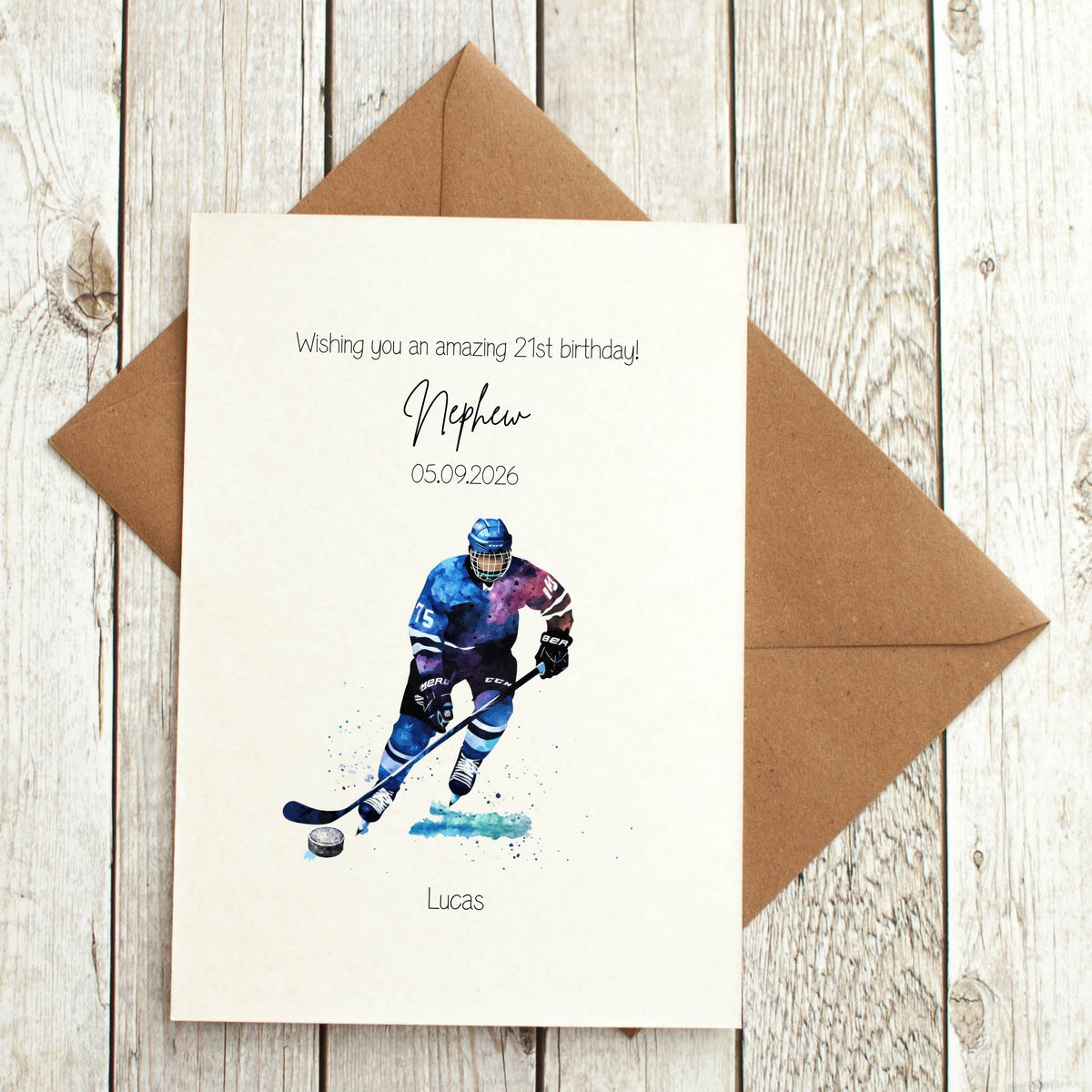 Personalised Card For Him - Any Age or Relation