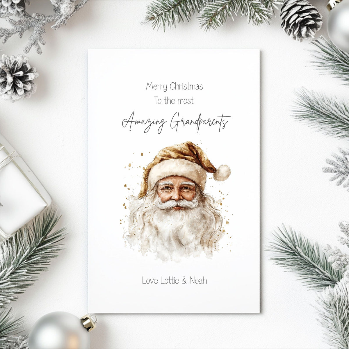Personalised Christmas Card For a Couple