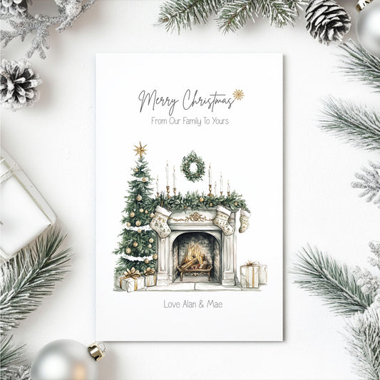 Personalised Family Christmas Card