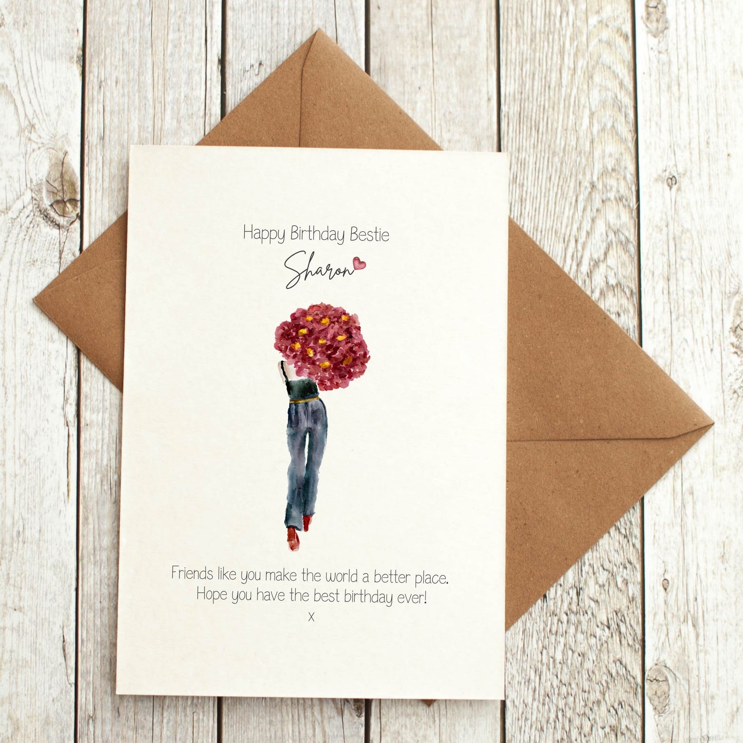 Bestie Birthday Card - Personalised