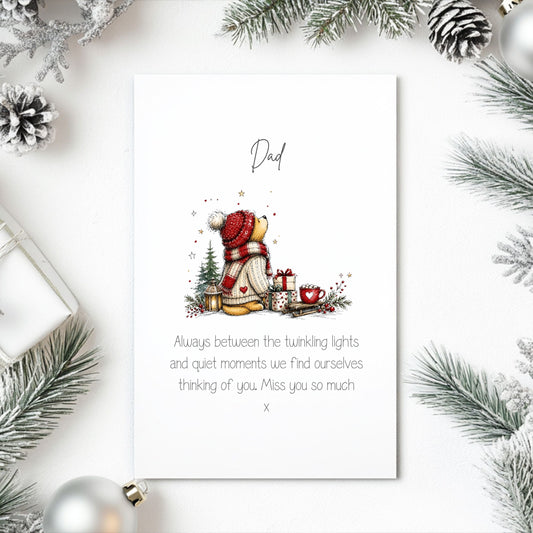 Personalised In Loving memory of Christmas Card
