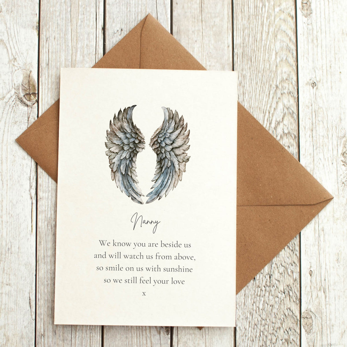 Personalised In Loving Memory Card – Feel Your Love Poem
